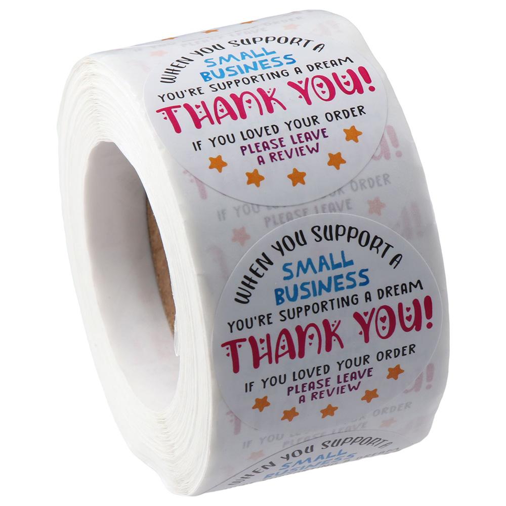 

Handmade 1.5 Inch Thank You Stickers Self Adhesive Adhesive Label Sticker Roll Office
