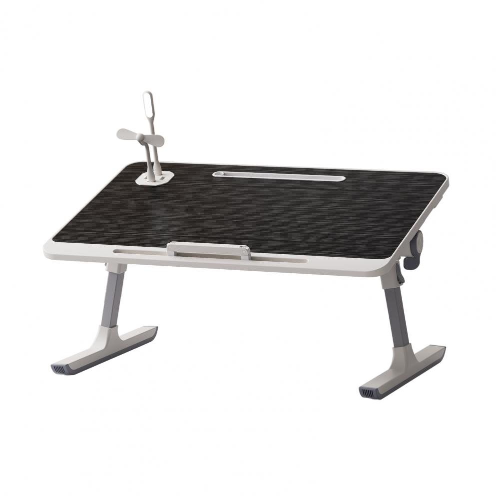 Laptop-Bett-Tablett, Höhen- und Winkelverstellbarer Laptop-Bettständer, Tragbarer Schoßtisch mit klappbaren Beinen für Sofa Couch