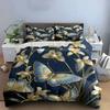 Elegant Butterfly Floral Wall Art Soft Comfortable Duvet Cover Bedding Set Included 1*Duvet Cover & 2*Pillowcases gift