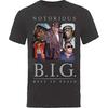Notorious BIG Unisexs Collage Slim Fit Tričko Černá Černá Xxl
