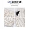 Linen Ice Silk Wide-leg Pants Women's Summer Thin New High-waisted Drape Casual Small Cotton and Linen Straight-leg Pants