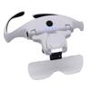 Head Mounted Optical Magnifier Eyeglasses Power Display LED Watch Repair Magnifier Large Capacity Battery Interchangeable Lenses