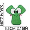 Animated Kitten Embroidery Cloth Sticker, Clothes Bag Decoration, Puppy Letter Computer Embroidery Label, English Letter Patch Sticker