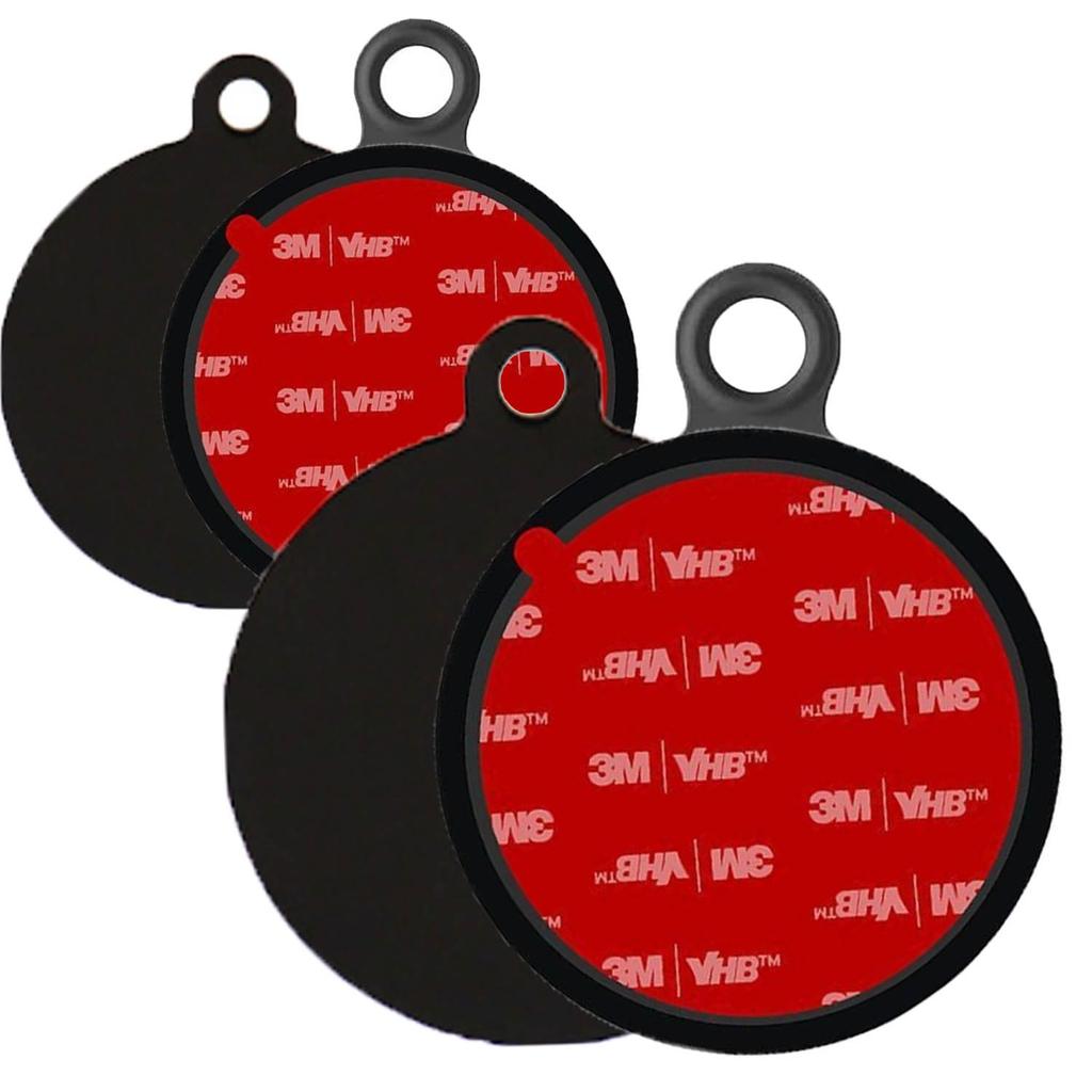 KUROMORO Suction Cup Base Dashboard Suction Cup Auxiliary Plate with 3M Adhesive Tape, Strong