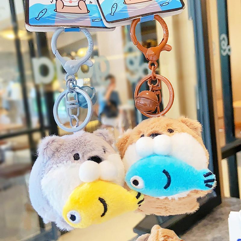 Colorful Engaging And Otter Plush Keychain Fun Toy For Keyring Gift Accessories