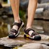Summer Handmade High-quality Men's Sandals Leisure and Versatile Outdoor Style Outdoor Beach Stroll with Men's Shoes Size 38-48