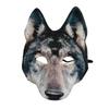 Adult Wolf Mask Costume Accessory Halloween Party Cosplay Animal Theme Dress Up Brown Gray