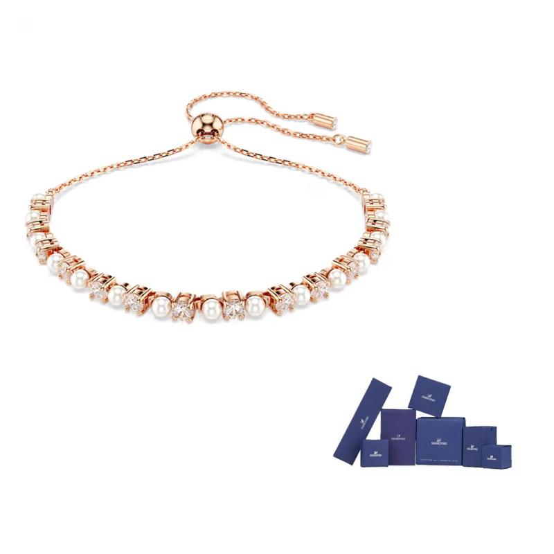 Swarovski Matrix Tennis Bracelet F-Original brand box розового золота