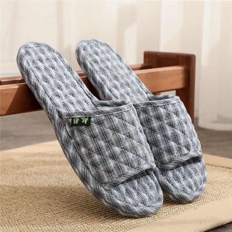 

Новые тапочки с хлопковой подошвой, бесшумный пол, мягкая подошва для использования в помещении, можно стирать в стиральной машине весной, осенью, летом и в любое время года дома lady 38-39