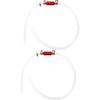 1Pair Brake Bleeder Hose, One Way Check Valve Tube Brake Bleeder Hose Set 6MM Long Lasting Bleeding Tool Kit Universal For Motorcycle Car