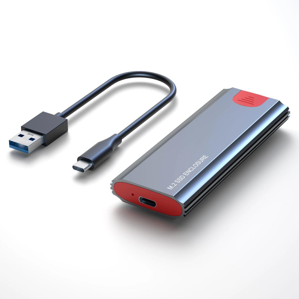 10Gbps M2 NVMe SATA SSD Case SSD Box M.2 NVME NGFF SSD To USB 3.1 Enclosure Type-A To Type-C Cable for M.2 SSD Accessories for PC