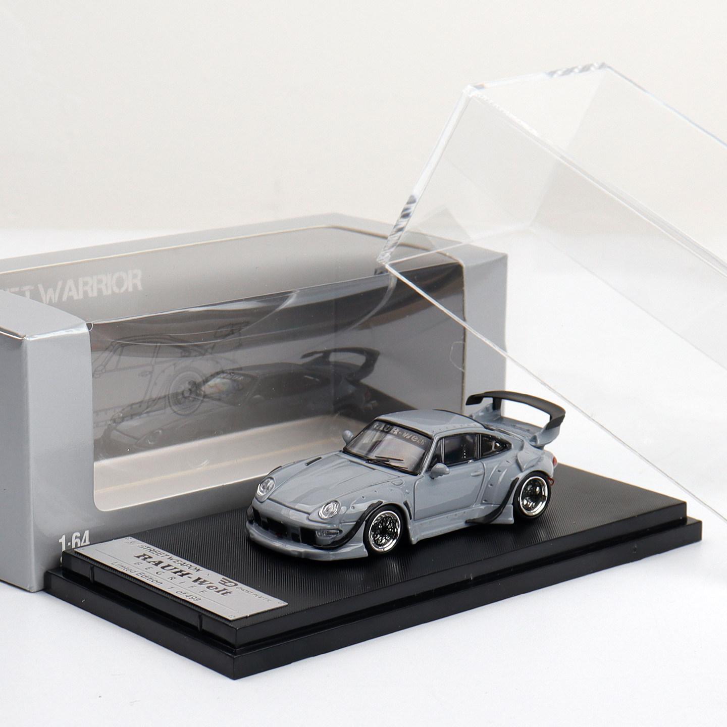 

SW 1:64 RWB 993 gray belt tail 1:64 alloy steam pressure casting car model ornament collection boy toy birthday gift