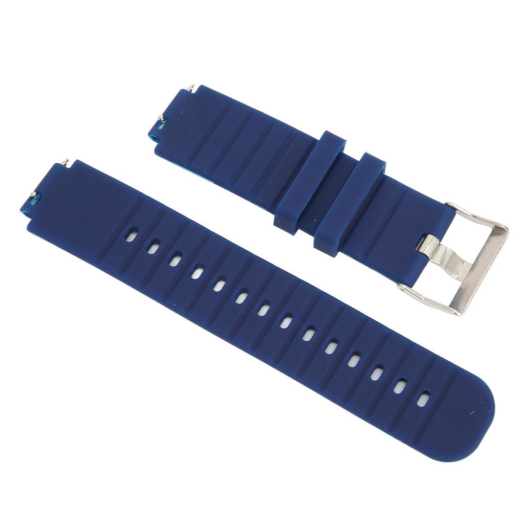 Silicone Watch Bands Strap Wristband Replacement for Amazfit Smart Watch Verge 2 A1807Midnight Blue