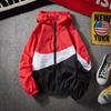 Men's Lightweight Summer Patchwork Hooded Jacket - Breathable, Casual, Color Block, Sun Protection, Ideal for Fishing