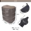 Adelphos Air Height with Pocket and Storage for and Back Suitable for FOOT5 of Footrest, 3-Level Adjustment, Foldable, Bag, Airplanes, Cars, Seats,