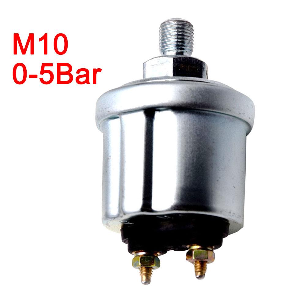 

AD 0~10 Bar Engine Oil Pressure Sensor 10mm with Measuring Range fit for Car Boat Oil Pressure Gauge Sender M10 & NPT-1/8 M10 5BAR