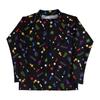 Airin Bandai Pikmin Boys' Rash Guard Swimsuit, All-Over Print (Sizes 110cm/120cm/130cm) (Black/Navy) 572 69368-09-10 Black