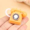 1Pcs Dollhouse Retro Telephone Dollhouse Toys