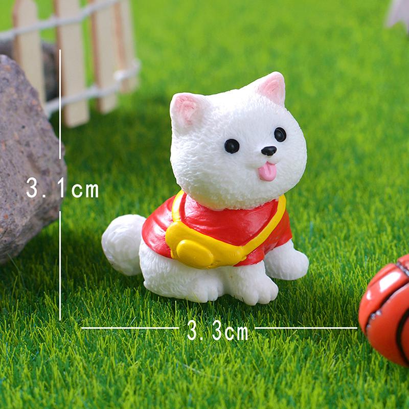 12Pcs Miniature Dog Figurines Miniature Terrarium Crafts Realistic Animals Dogs For Diy Micro Landscape Fairy Garden Accessories