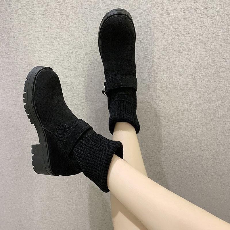 Trendy Women Boots New Winter Versatile Ankle Boot Casual Thick Soled Women Shoe Simple Daily Short Boots Exquisite Winter Boot