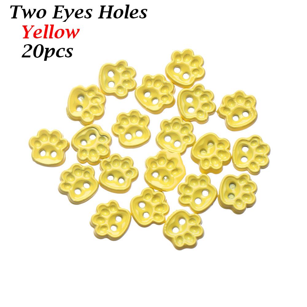 20pcs 5mm Mini Buttons DIY Doll Clothes Metal Buckle Bear Foot Style Buckles for 1/6 Doll Clothing Sewing Accessories