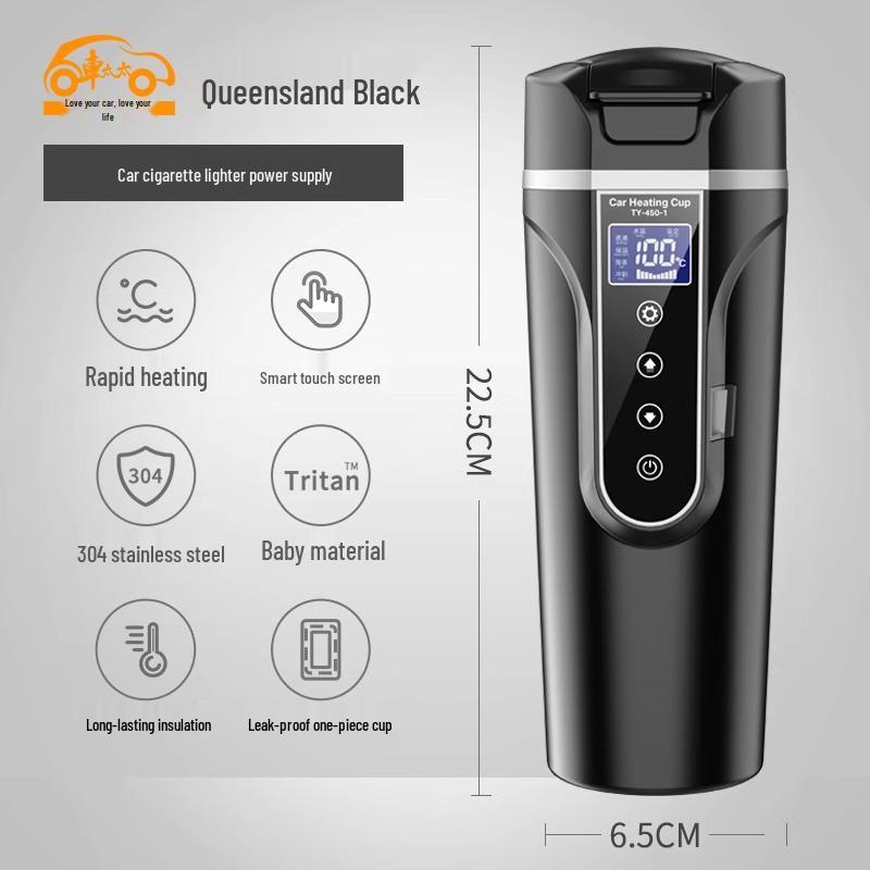 Электрический автомобильный чайник - Универсальный изолированный нагреватель 12В/24В для транспортных средств