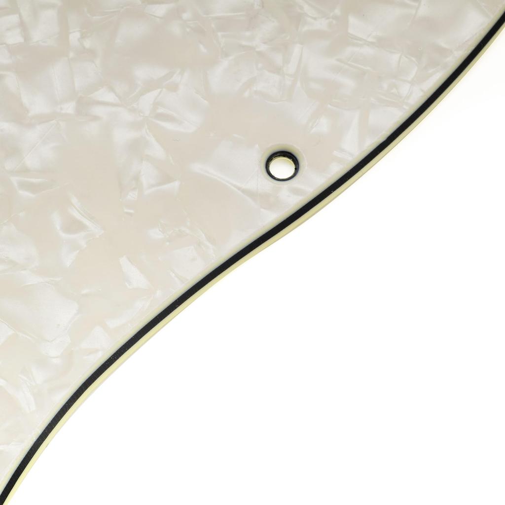 Musiclily Pro 11-Hole ST HT H Pickguard for Squier Sonic Strat Electric Guitar, 4-Ply, Aged White Pearl
