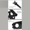 Bike Crank Arm Set Accurate Aluminum Alloy Lightweight Single Chainring Bike Crank Arm for Mountain Bike