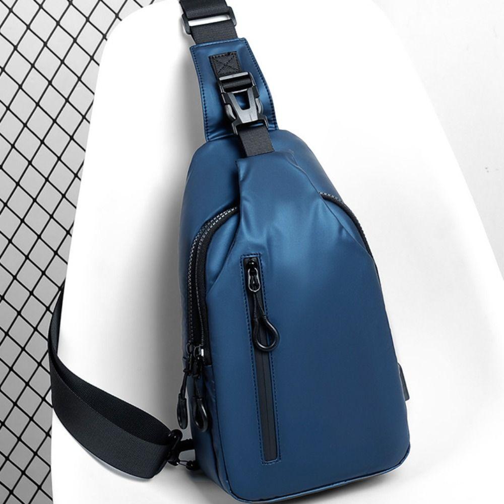 Oxford Cloth Men's Chest Bag Large Capacity Sports Walking Bag Outdoor Crossbody Bag  Cycling