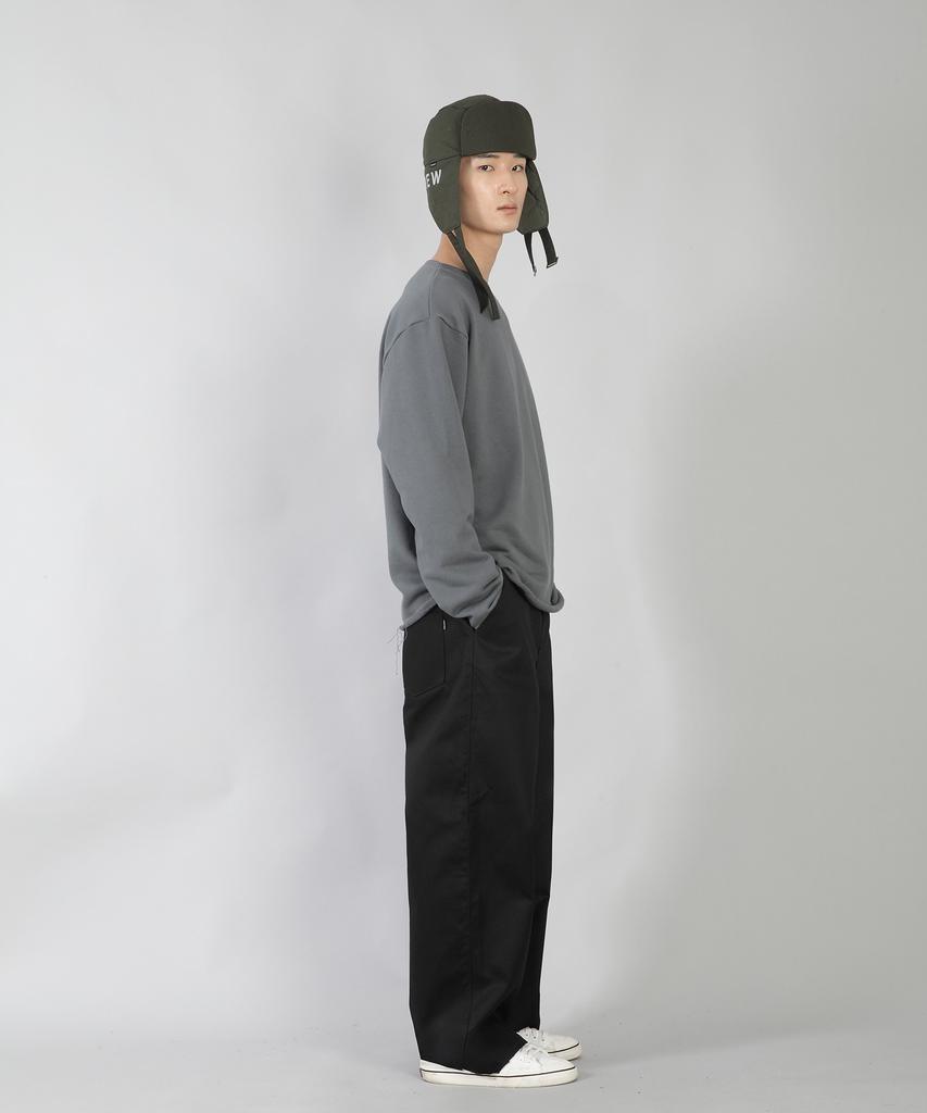 Seinteukeulu Ex Wide Button Pants Ewb-377 Black