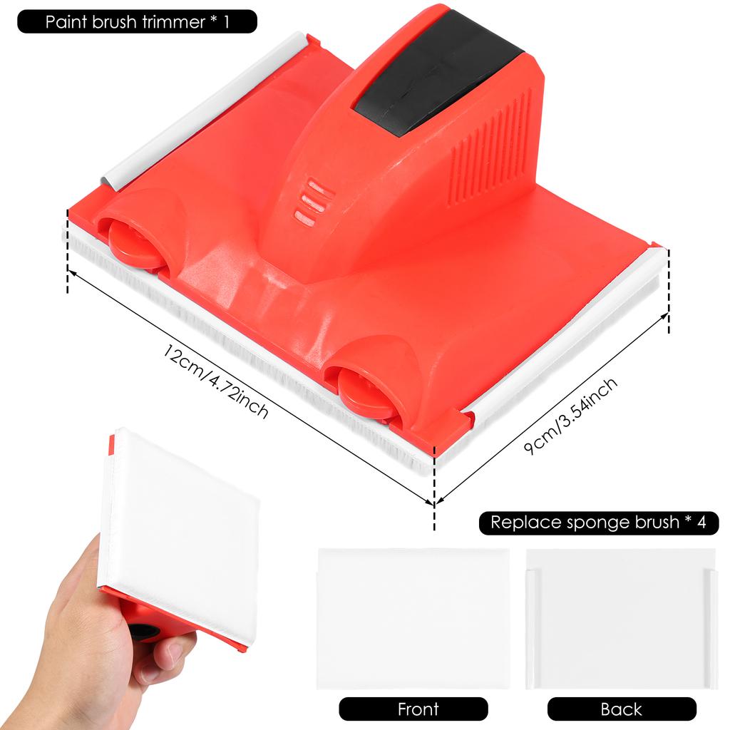 Paint Pad Applicator Corner Walls Ceilings Pad Painter Decorating Paint Pad Corner Painting Brush Color Separator Trimmer Tools