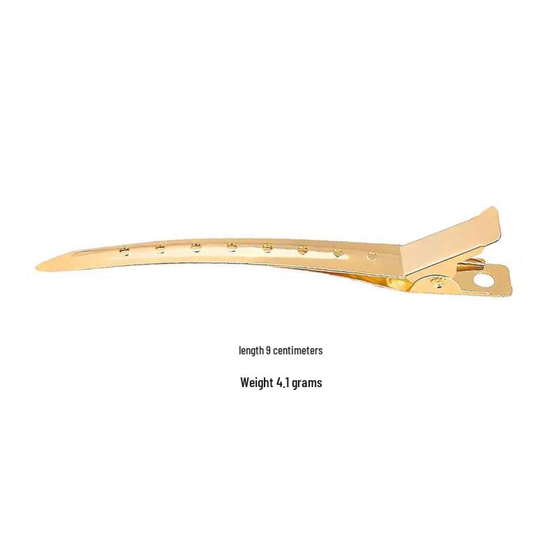 Pointed Tip Hair Styling Clip - Metal, Volumizing, Electroplated