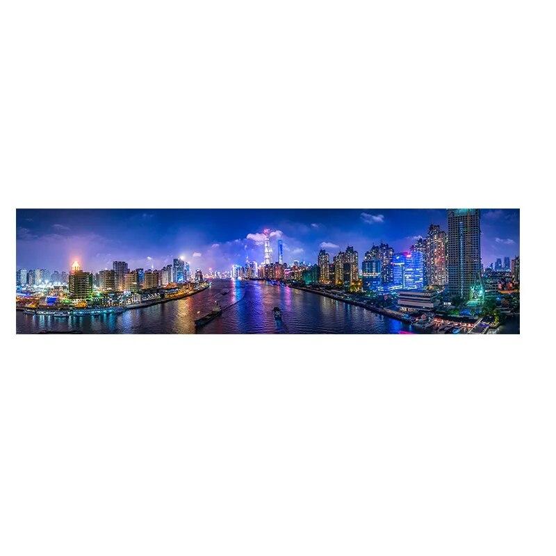 

Ночной пейзаж, городское здание, Куадрос, пейзаж, холст, художественные постеры и принты, скандинавское современное настенное искусство, картина для гостиной, без рамки 20*40cm