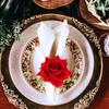 4pcs Napkin Rings Flower Napkin Holder Dinner Table Decor Decorative Buckle For Wedding Party Tea Party Home Supplies