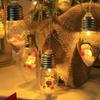 LED Christmas Light String Holiday Decoration Light Vintage Snowman Atmosphere Light Room Garden Pendant Light Wishing Bottle