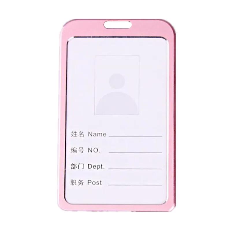 1pc Retractable Pull Badge Holders With Reel Clip Bus Credit Card Case Visit Door Identity Badge Cards Cover Credential Holder