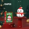 Christmas Gifts Building Block Series Santa Claus Reindeer Puzzle Assembly Bricks Table Decoration Toys for Child Chrismas Gift