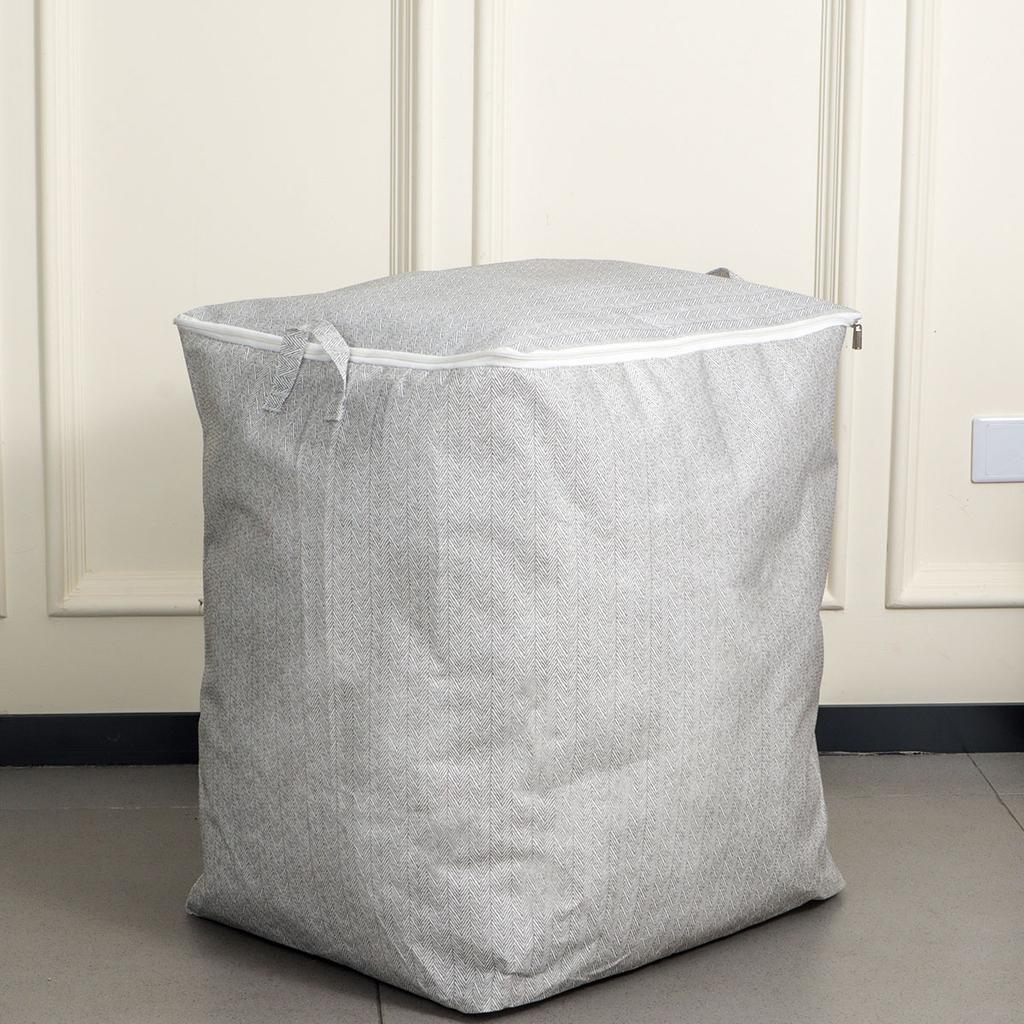 Rectangle Large Capacity Storage Bag, Multipurpose Closet Organizer for Bedding, Comforter, Blankets, Clothes and Toys