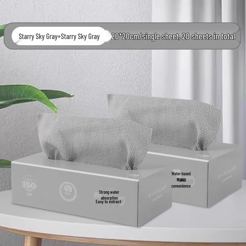 Reusable and Disposable Kitchen Dishcloths - Thick, Washable, Dual-Use Wet & Dry Scouring Pads