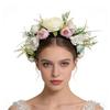 New creative simulation flower headband super fairy wedding party flower head buckle bride vacation photo headgear women