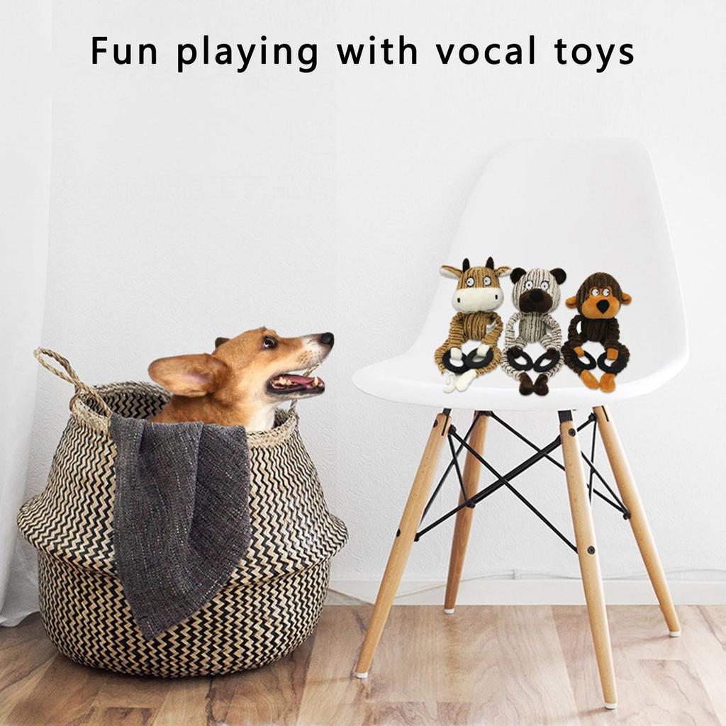 Buy LIVINGHOME Plush Dog Toy Interactive Stuffed Dog Toys For Boredom