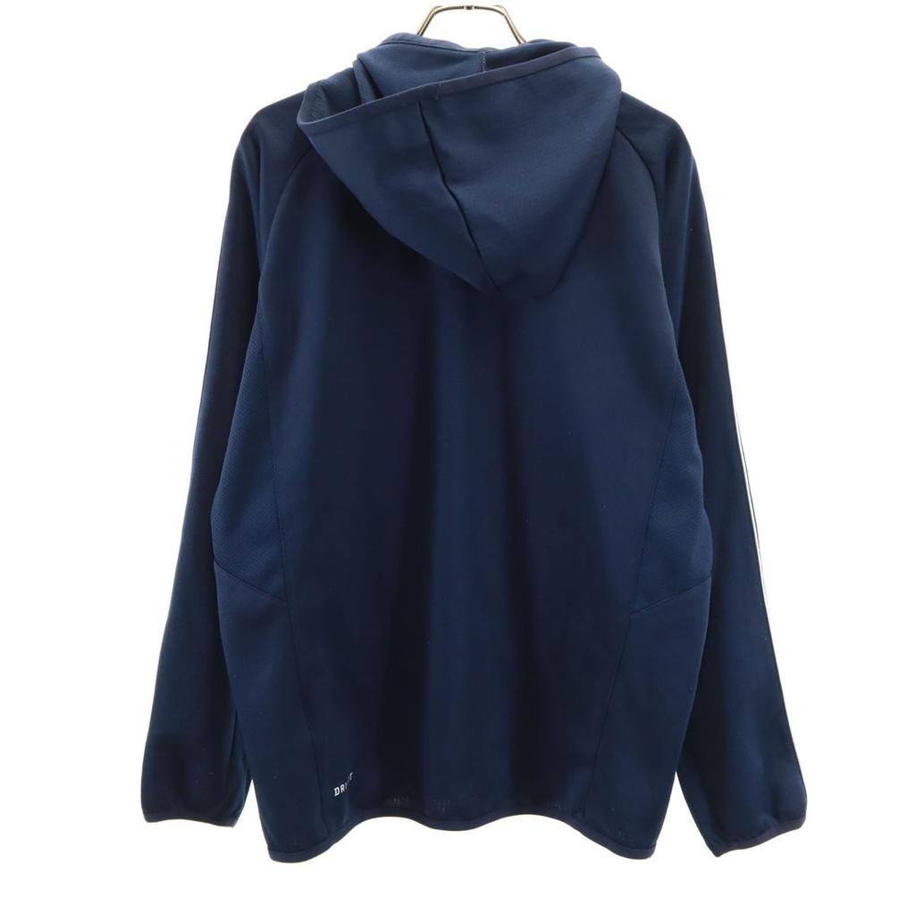 NIKE training Long sleeve Zip hoodie M Navy DRI-FIT jersey Men's Used