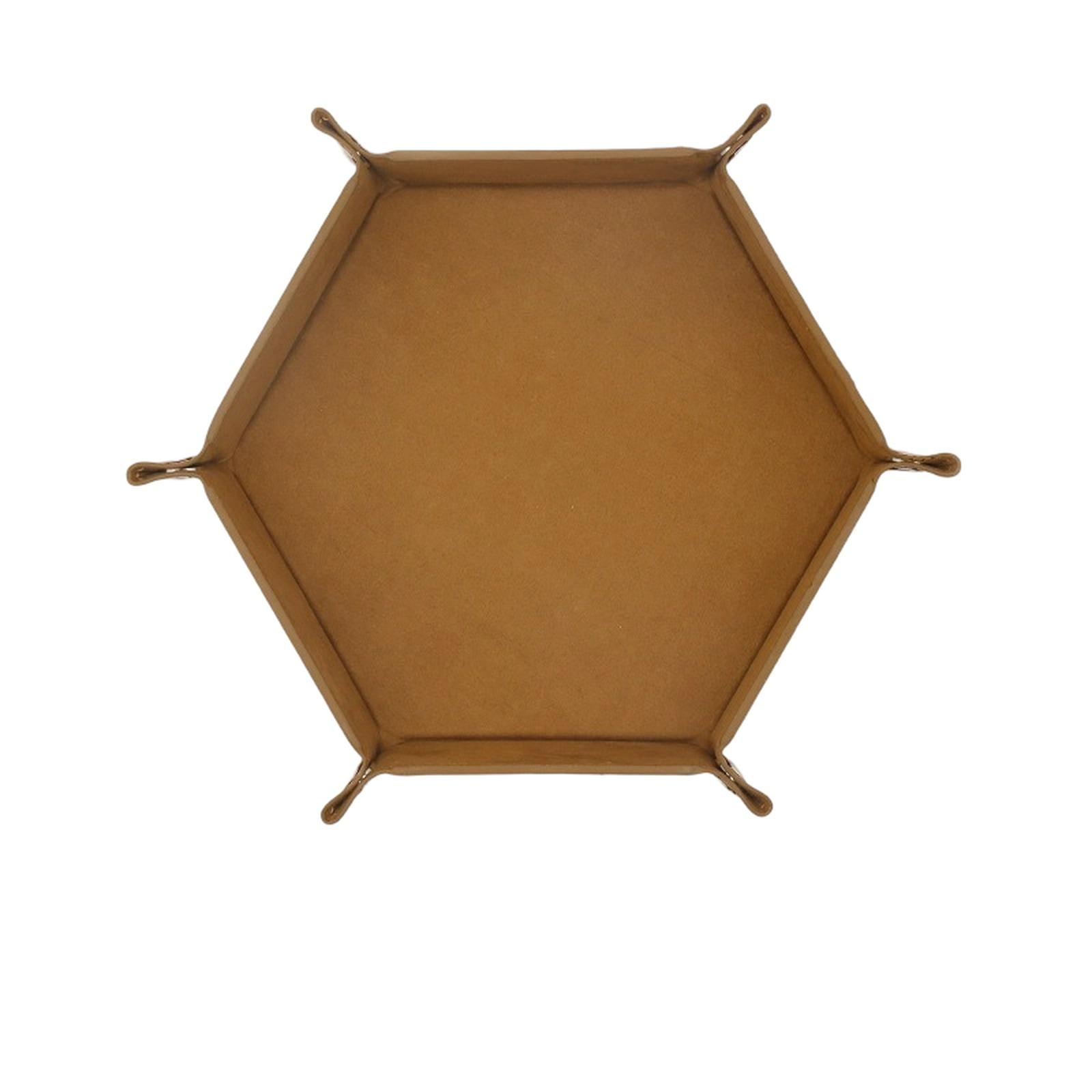 

Dices Storage Tray Foldable Large Capacity Faux Leather Sundries Container Assorted Dice Shape Organizer Holder Desktop Decor One Size