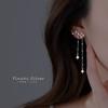 FY-ED166 S925 Silver Tassel Earrings for Women Niche Design Ear Thread  Popular High-end Ear Studs and Dangle Earrings