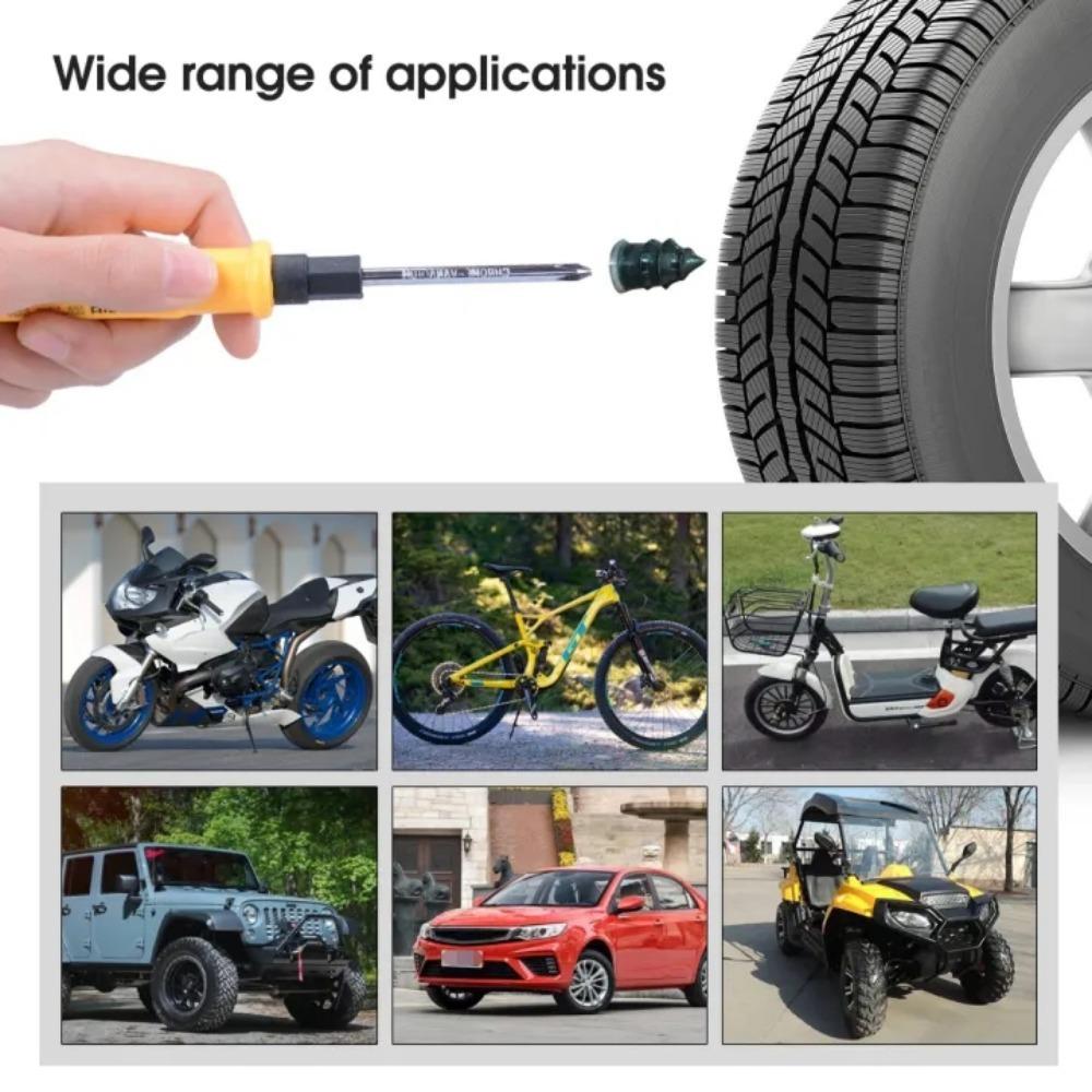 60/20 Stück Gummi Nagel Pilzform Reifenpannenreparaturwerkzeuge für Auto Motorrad Fahrrad LKW Vakuumtyp Reparaturzubehör
