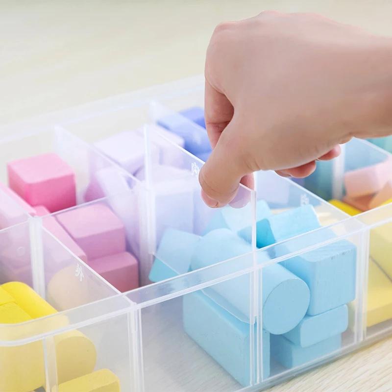3 Layers Compartments Clear Storage Box Container Jewelry Bead Organizer Case