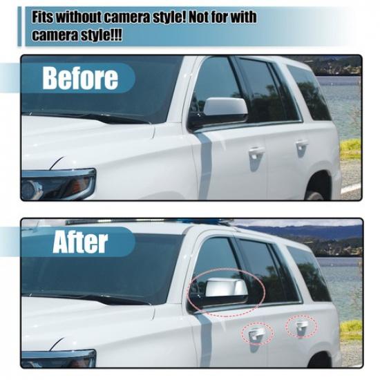 Chrome Top Half Mirror Cover Handle Cover for Chevy Tahoe Suburban for GMC Yukon