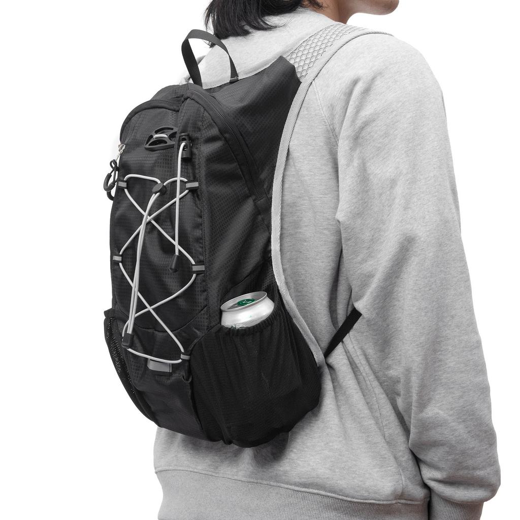 Foldable Cycling Hiking Backpack – 20L Lightweight Daypack with Helmet Carrier, Water-Resistant Outdoor Travel Backpack for Men Women less