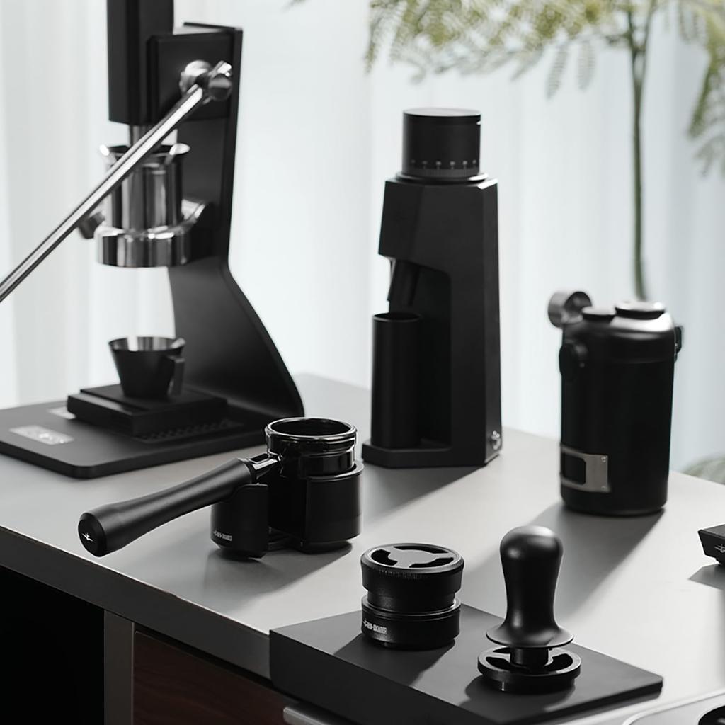 MHW-3BOMBER E61 Portafilter, 58mm, Espresso Bottomless Portafilter, Stainless Steel, Full Metal, Obsidian Series, BP7023L-OS, Coffee Machine Supplies