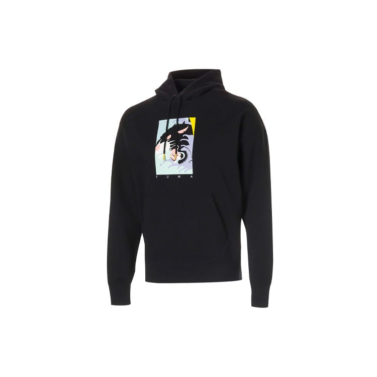 PUMA Sweatshirts Men's Black Hooded Moderate Regular 579093-01
